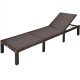Paito Wicker Chaise Lounger with Adjustable Backrest