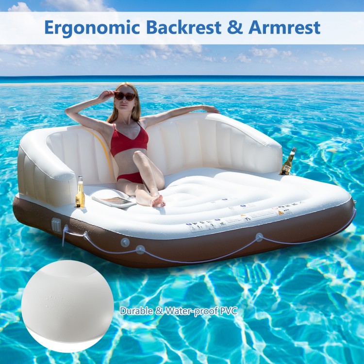 Inflatable Pool Float Lounge Swimming Raft