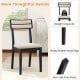 Modern Dining Chairs Set of 4 with Tilt Backrest for Dining Room