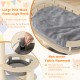 5-level Wooden Cat Tree with Padded Perch Non-woven Hammock