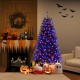 6/7/8 Feet Artificial Christmas Tree with 6 Lighting Modes and Spooky Sounds