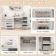 Multifunctional Folding Sewing Machine Craft Station with Storage Shelves