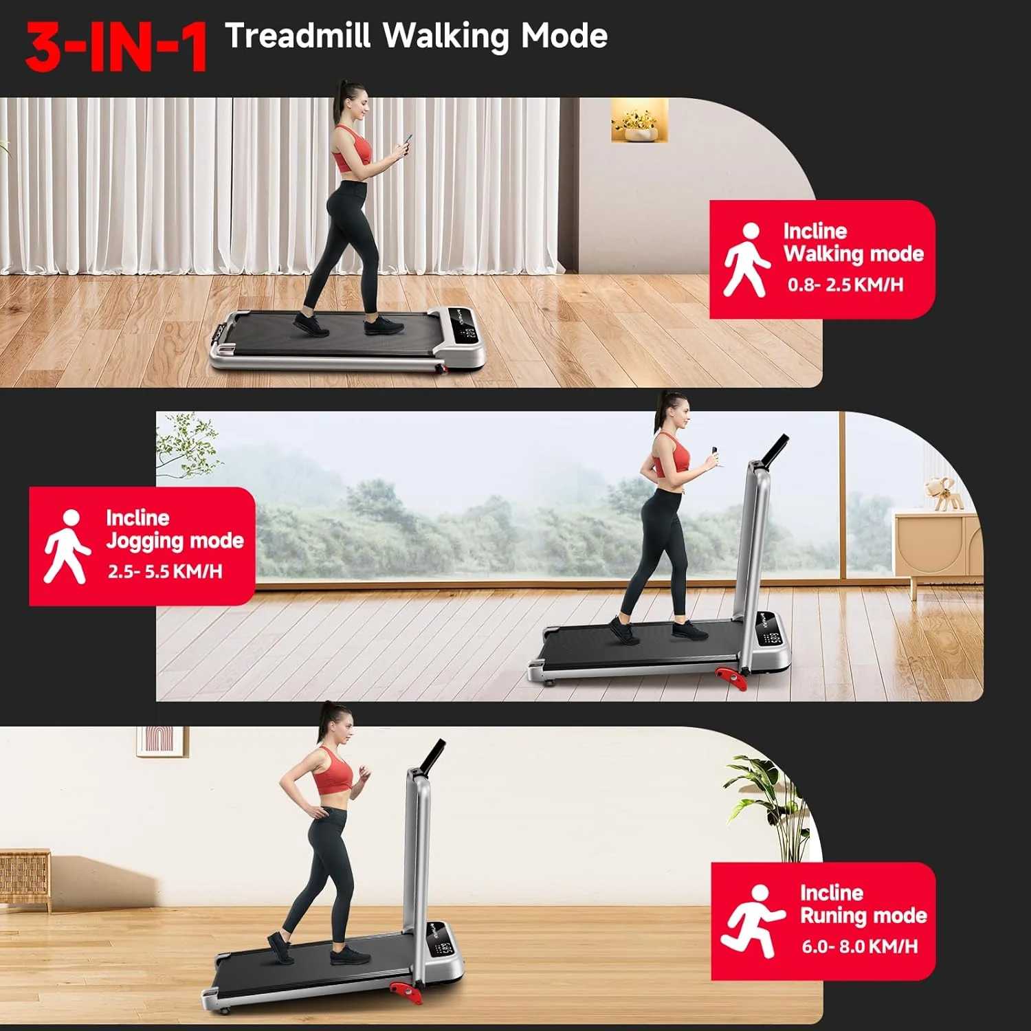 RHYTHM FUN CP01 Foldable Treadmill with Incline