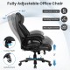 PU Leather Massage Office Chair with Thick Foam Cushion