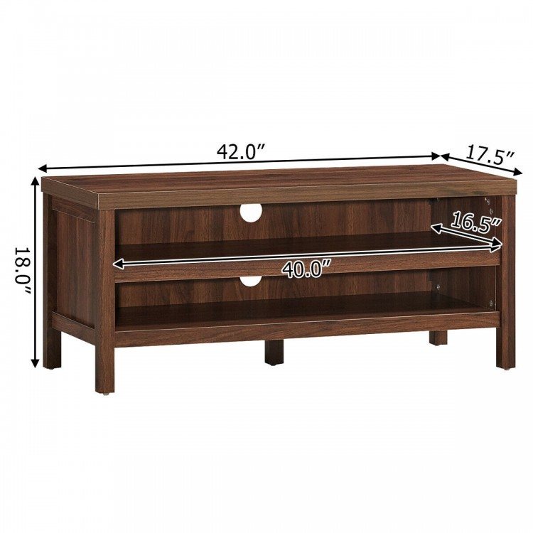 3-Tier TV Stand for TV's up to 45 Inch with Storage Shelves