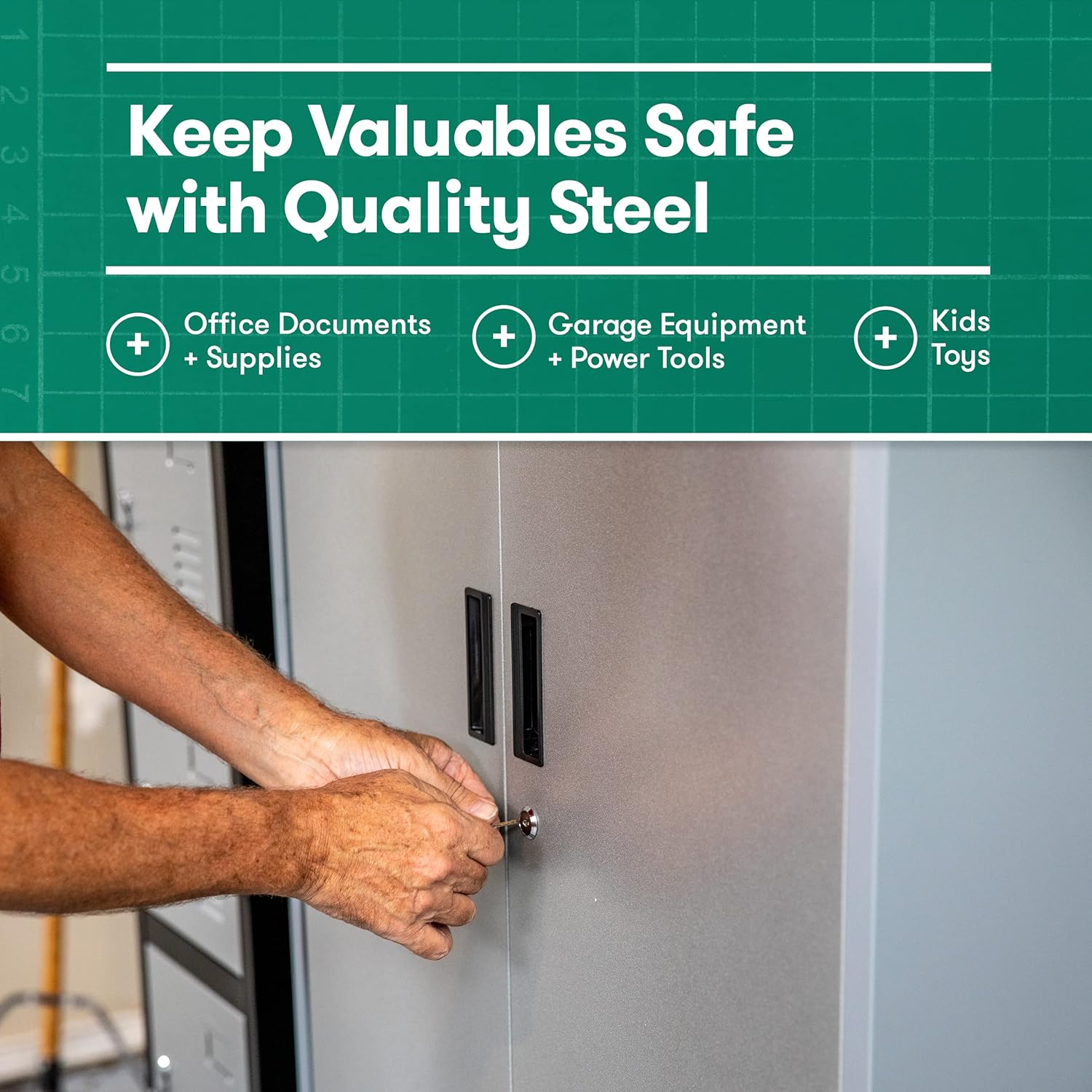 Heavy Duty Metal Garage Locker - 71 