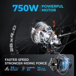 Outdoor electric bike with 48V/15Ah lithium battery ?C Black