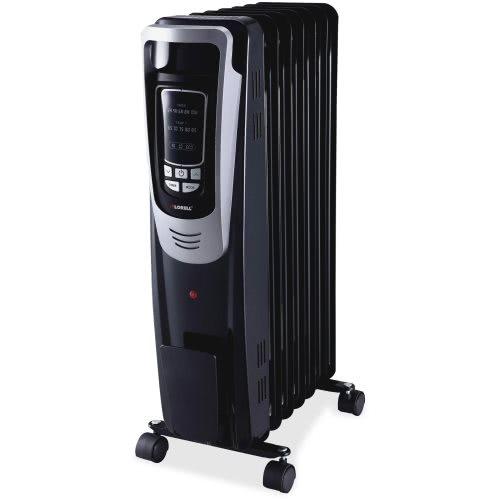 Lorell Mobile LED Radiator Heater, 1500W, Adjustable Heat, Safety Shutoff, Portable with Casters