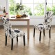 2 Pieces Tufted Dining Chair Set with Adjustable Anti-Slip Foot Pads