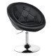 1 Piece Adjustable Modern Swivel Round Tufted