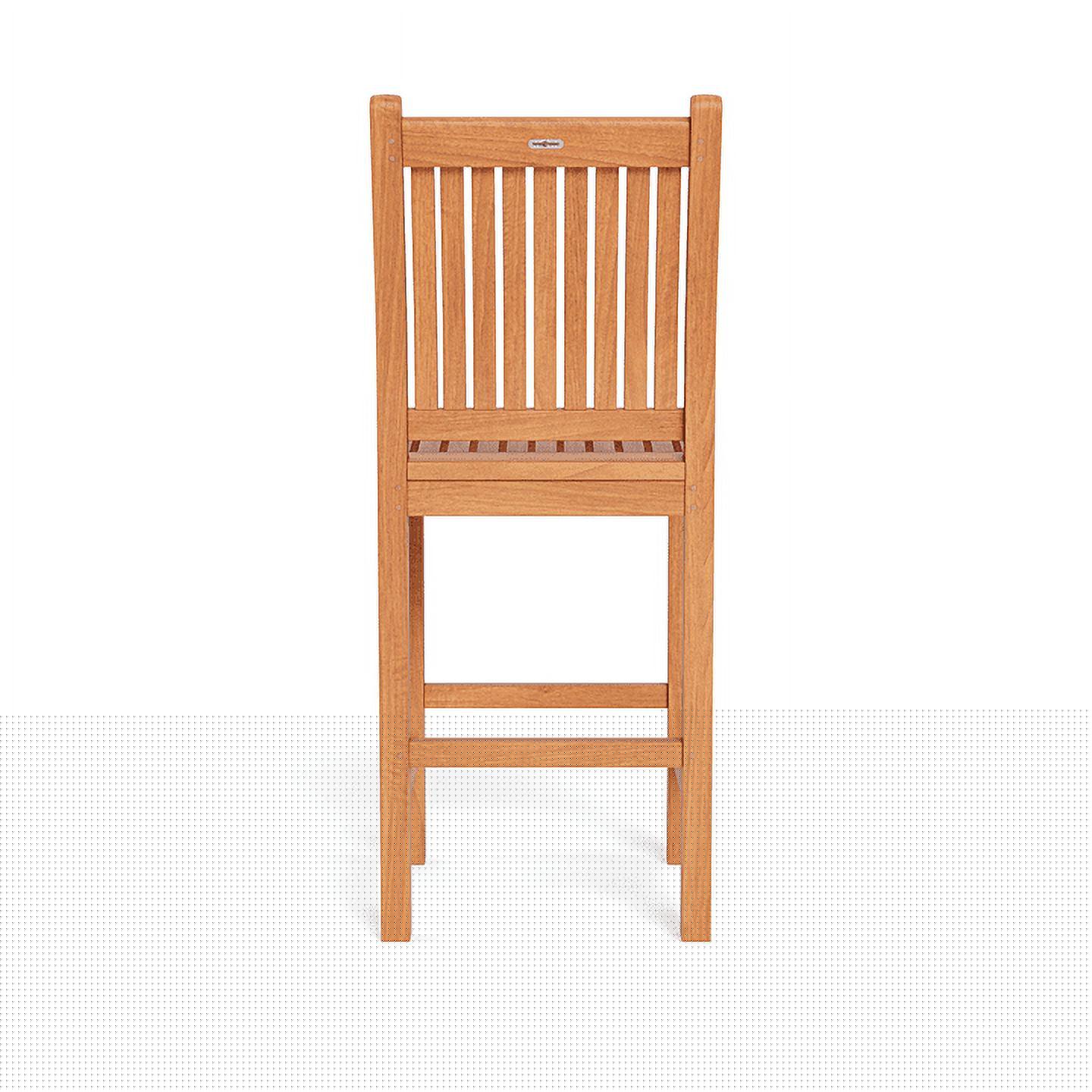 Tortuga Outdoor Jakarta Teak Bar Chair Set of 2 – Durable, Eco-Friendly, Smooth Finish