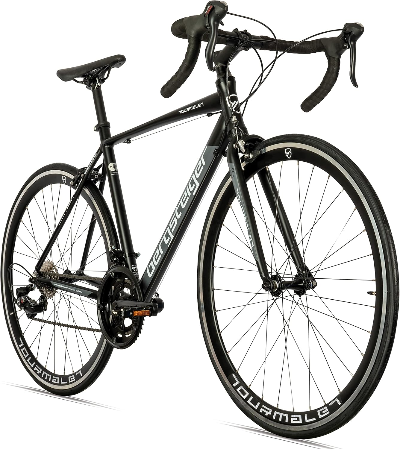 Bergsteiger Tourmalet 28 tommer landevejscykel, aluminium gravelbike med Shimano 14-gears-kredsløb, vægt kun 11 kg, Gravelcykel egnet til mænd og kvinder fra 170 cm