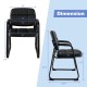 Upholstered Waiting Room Chair with Armrest and Ergonomic Backrest