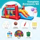 5-in-1 Ice Cream Inflatable Bounce House with Ball Pit and Slide without Blower
