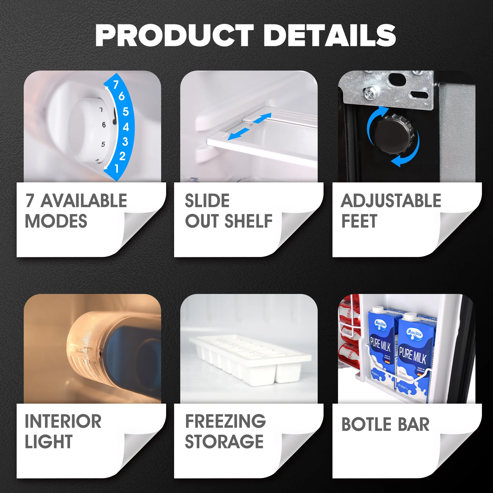 90L Electric Mini Fridge Freezer Portable