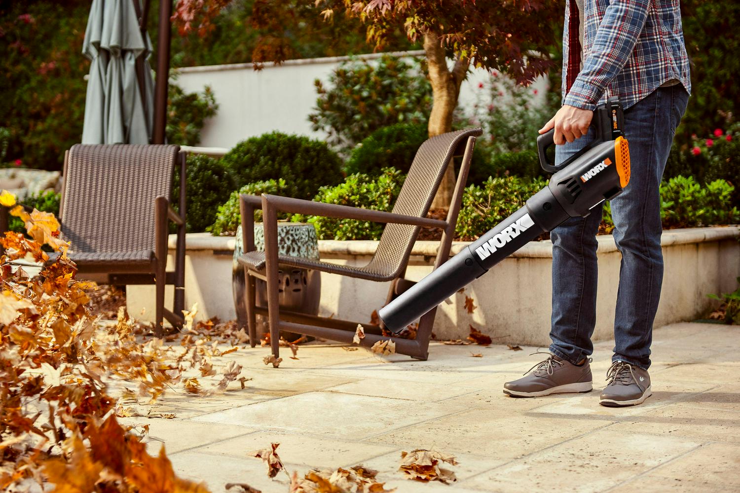 WORX 20V Cordless Leaf Blower, Two Speed, TURBINE Technology, Lightweight, Model WG547