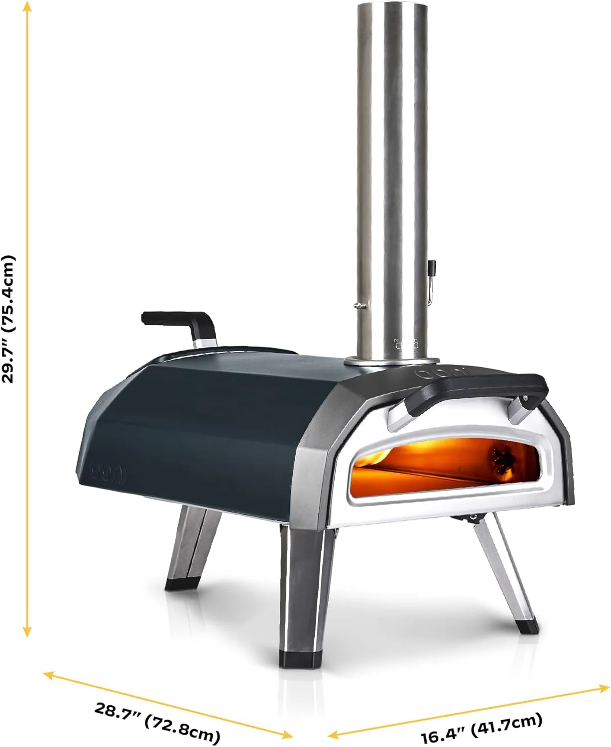 Ooni Karu 12 Multi-Fuel Outdoor Pizza Oven – 12 Inch Pizzas in 60 Seconds - Portable Wood and Gas Fired Pizza Oven with Pizza Stone, Dual Fuel Ooni Pizza Oven