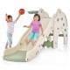 4-in-1 Toddler Slide Kids Play Slide with Cute Elephant Shape