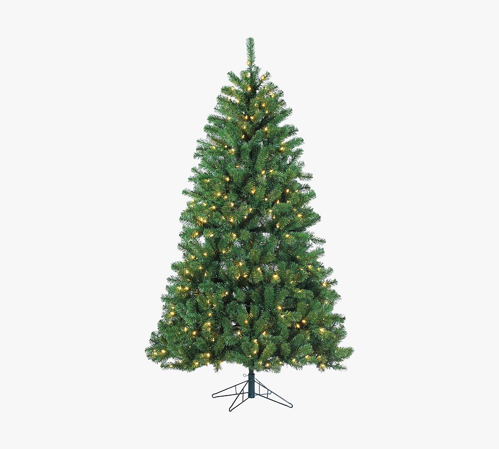 Montana Pine 7′ Faux Christmas Tree, Life-Like PVC Branches, Flame Resistant, Indoor Use