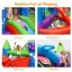 Kids Inflatable Bounce House Dragon Jumping Slide Bouncer Castle with 740W Blower