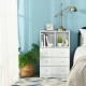 3 Drawer Dresser with Cubbies Storage Chest for Bedroom Living Room