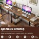 L-Shaped Computer Desk with 4 Storage Shelves