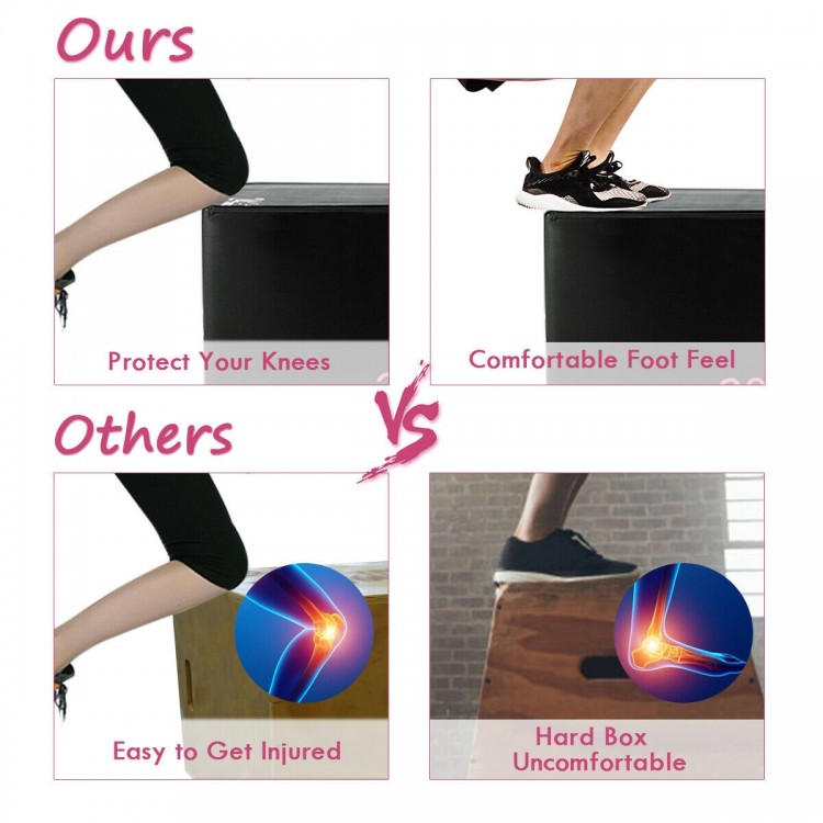 3-in-1 Foam Jumping Box for Jump Training