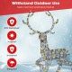 4.6 Feet Pre-Lit Christmas Reindeer with 170 Cold and Warm LED Lights