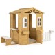 Wood Playhouse with Bench and Serving Stations for 2+ Years Old Kids