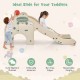 4-in-1 Toddler Slide Kids Play Slide with Cute Elephant Shape