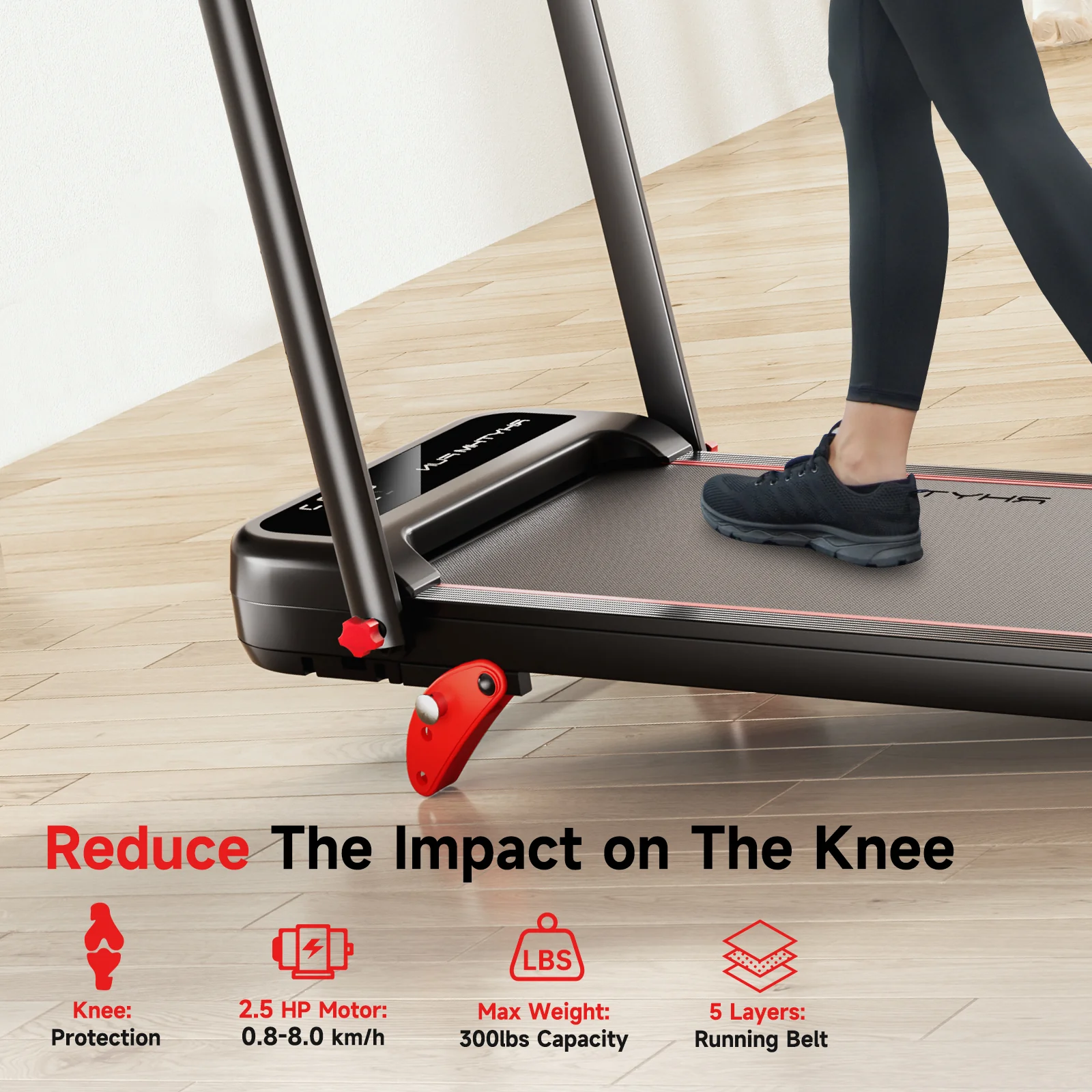 RHYTHM FUN CP01 Foldable Treadmill with Incline