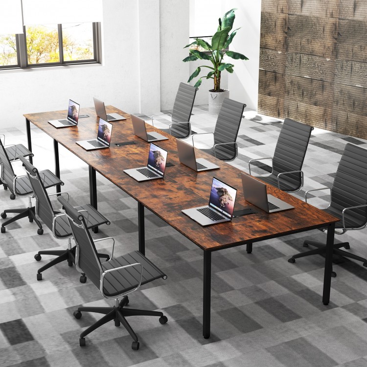 8 FT Conference Room Table Large Meeting Table Seats up to 10 People