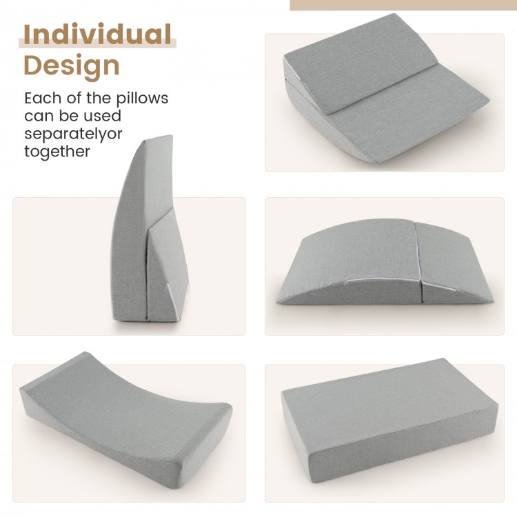 4-in-1 Convertible Folding Sofa Bed with High-Density Foam