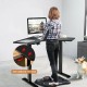 L-shaped Electric Standing Desk with 4 Memory Positions and LCD Display