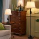 3 Pieces Brushed Nickel Lamp Set