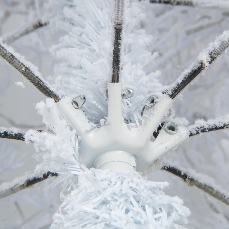 6 Feet Artificial Xmas Tree with 383 PE Branch Tips and 300 LED Lights