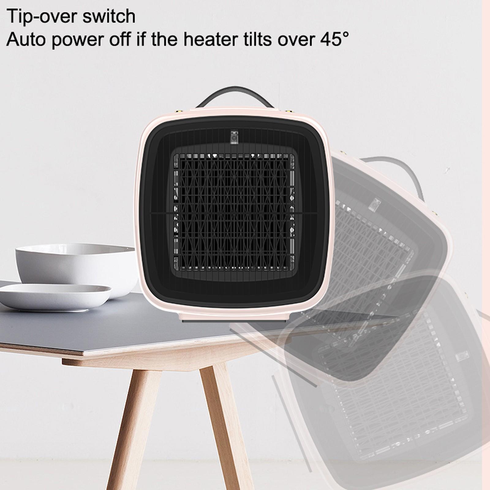 Portable 3-in-1 Ceramic Space Heater & Fan with Humidifier, 600W/1300W, Quiet, Timer, Safety Features, for Home & Office Use