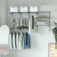3 to 6 Feet Wall-Mounted Closet System Organizer Kit with Hang Rod
