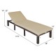 Paito Wicker Chaise Lounger with Adjustable Backrest