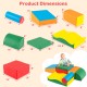 7 Pieces Toddlers Climbing Toys with EPE Foam and Removable PU Leather