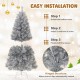 Artificial Xmas Tree with Branch Tips and Warm White LED Lights