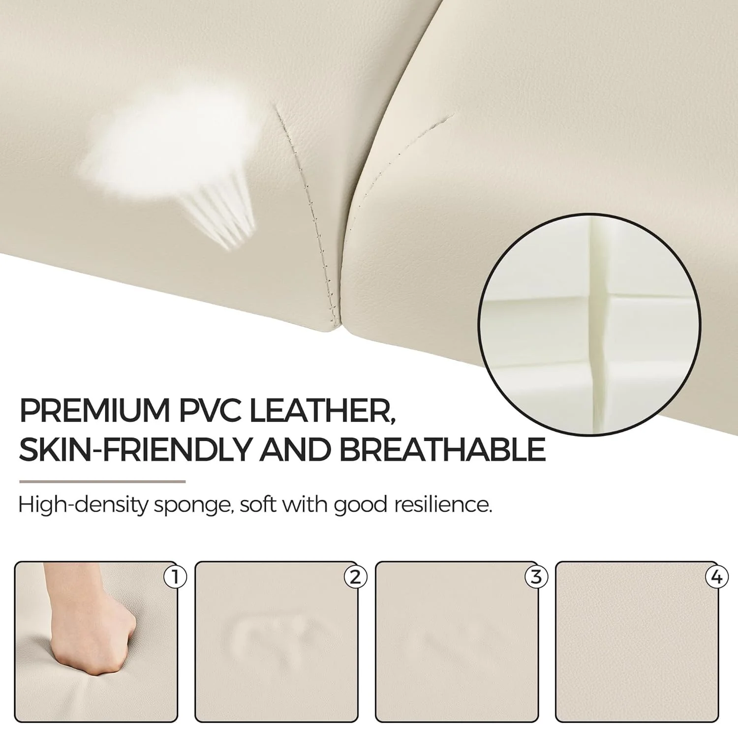 Yaheetech Massage Table Portable Lash Beds Spa Bed Massage Couch Foldable Spa Tables Adjustable 2 Fold with Non-Woven Bag 24 inch, Black