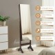 Standing Jewelry Organizer Armoire with Full-Length Mirror