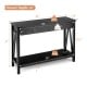 Console Table with 2 Drawer Storage Shelf for Entryway Hallway