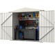 7 x 4 Feet Metal Outdoor Storage Shed with Lockable Door