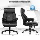 PU Leather Massage Office Chair with Thick Foam Cushion