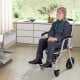 4-in-1 Foldable Bedside Commode Chair with Brakes and Bucket and Footrest