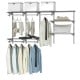 3 to 6 Feet Wall-Mounted Closet System Organizer Kit with Hang Rod