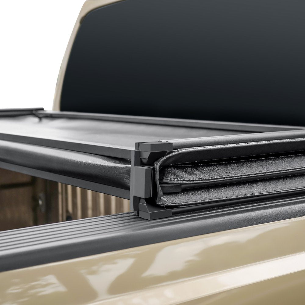 Auto Drive Soft Tri-Fold Tonneau Cover for 02-18 Dodge Ram 1500, 8Ft Bed, UV-Resistant, Weatherproof, Easy Install