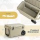 75 Quart Portable Cooler Rotomolded Ice Chest with Handles and Wheels